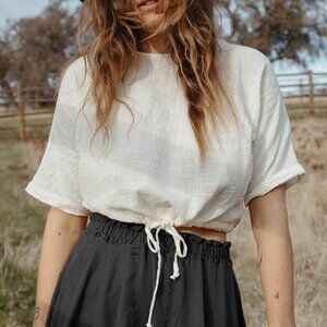 CURATOR SF - ANAYA LINEN TOP XS